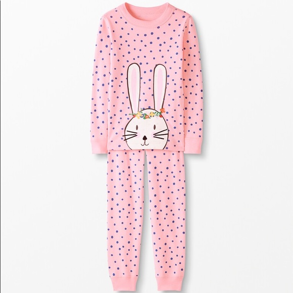 Hanna Andersson Other - Long John Rabbit Pajamas Set In Organic Cotton Size 12